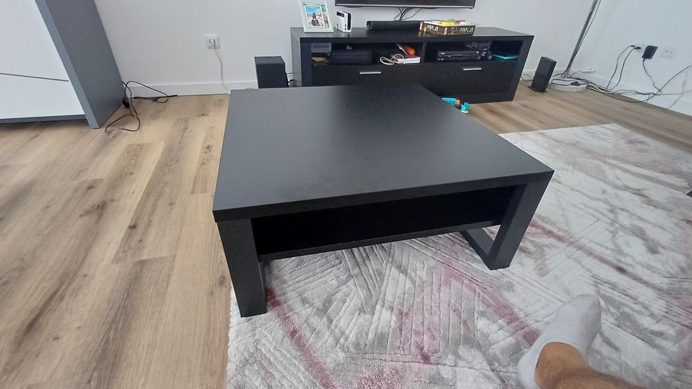 Mesa de centro sala quadrada 80x80
