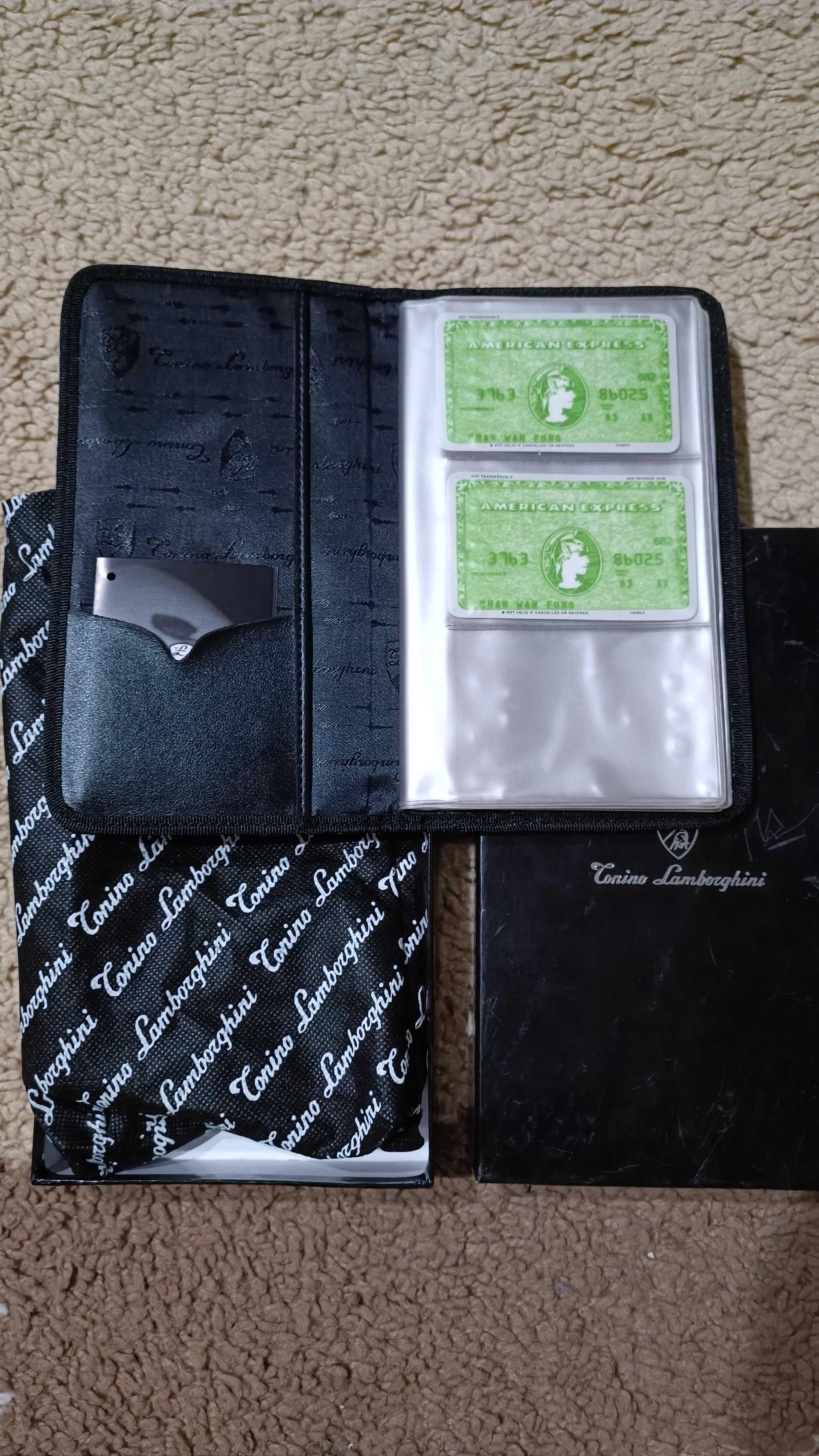 Lamborghini ekskluzywna aktówka, torba na laptop, wizytownik, portfel
