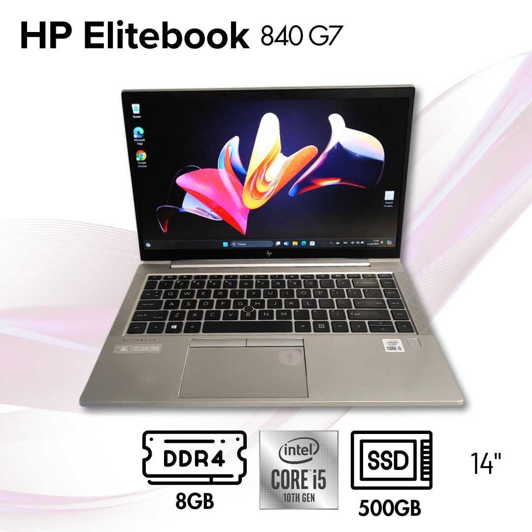 Свежий (2020г.в.) Ноутбук для работы и учебы HP 14" i5-10g 8Gb/500SSD