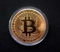 Монета биткоин bitcoin сувенирная