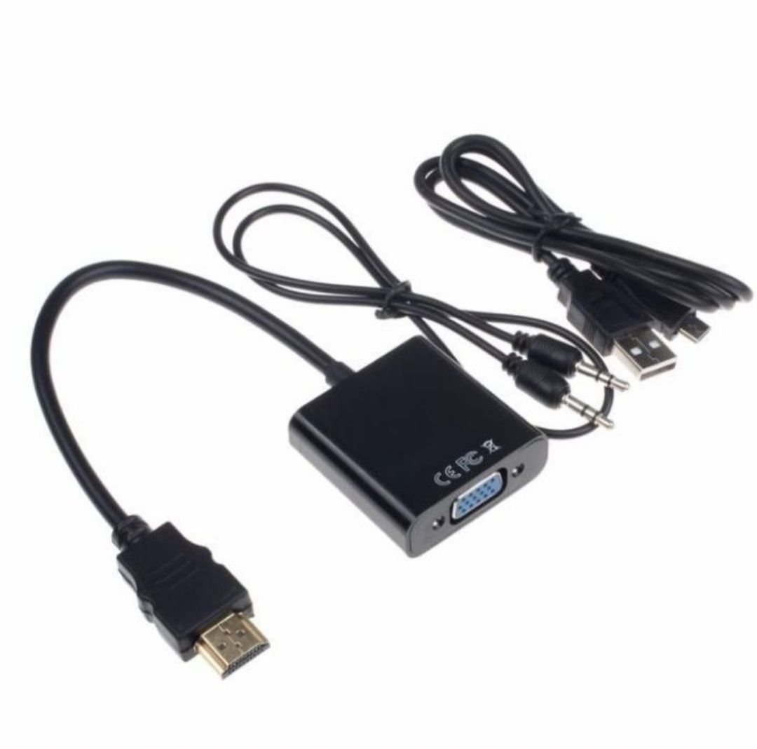 Переходник с VGA на Hdmi и кабель VGA