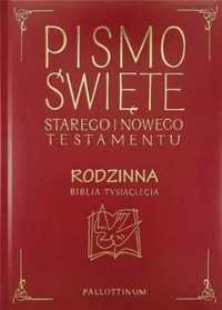 Biblia Tysiąclecia rodzinna ekooprawa, złocona - praca zbiorowa