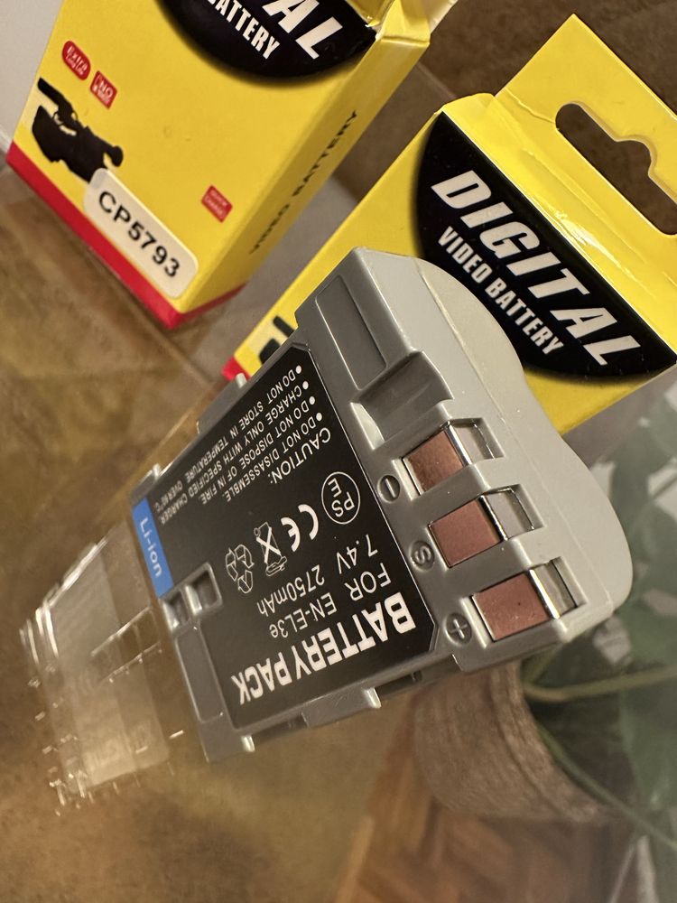 2 baterias recarregáveis EN-EL3E para nikon