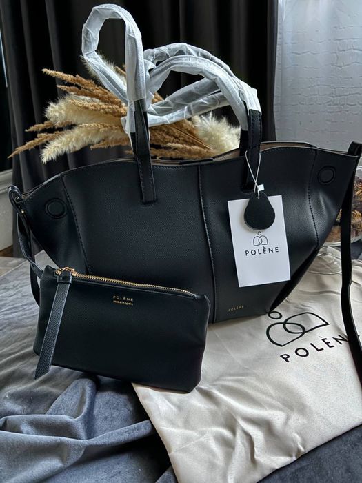 Сумка шопер Polene/Полен чорна,шоколад,кемел,сіра