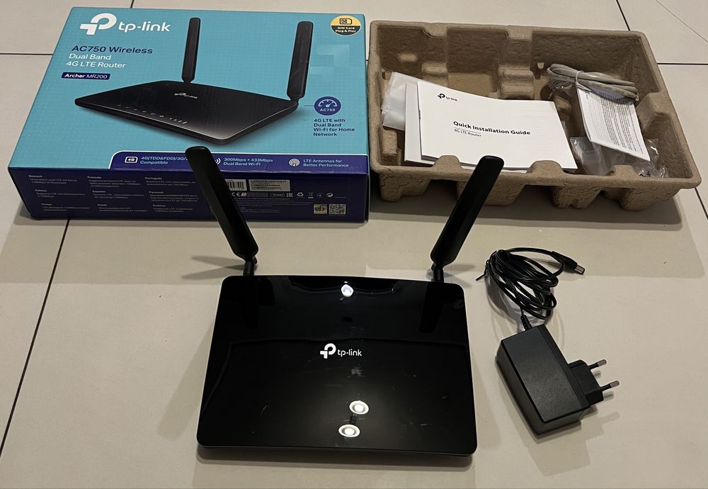 Router na SIM dwupasmowy TP-LINK Archer MR200 4G LTE, 2,4GHz i 5GHz