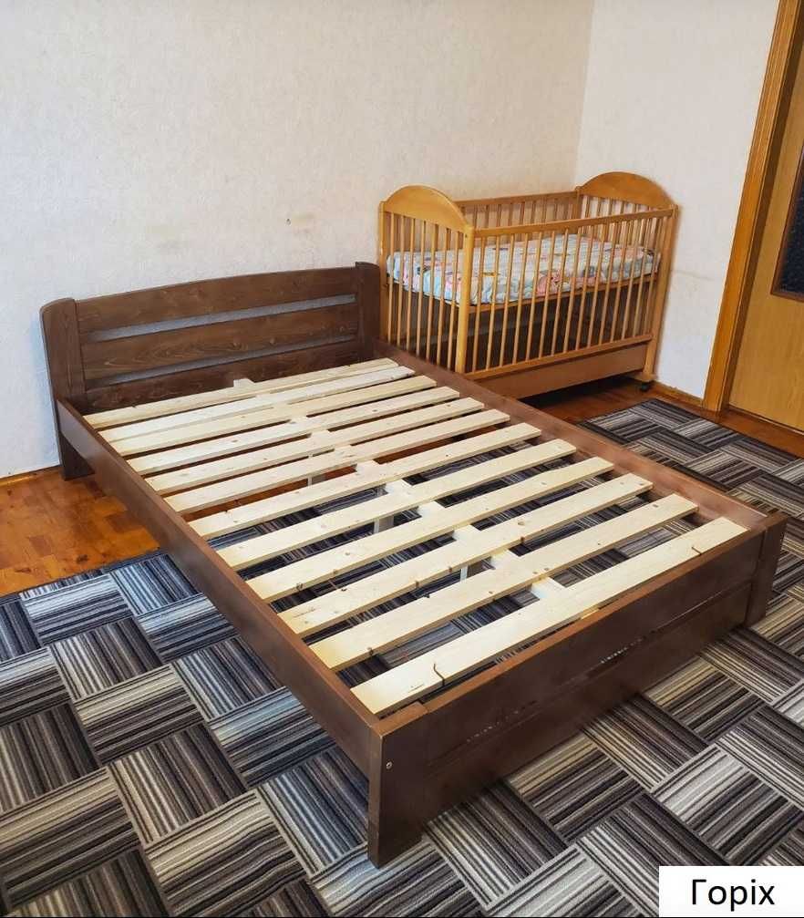 Ліжко Вегас масив дерева сосна з ламелями.Кровать з сосни.Гарантія