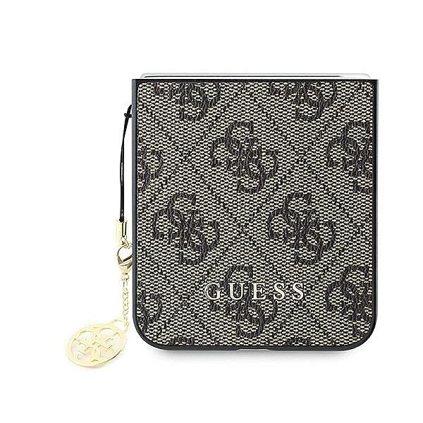 Etui Guess 4G Charm na Samsung Galaxy Z Flip 6 - brązowe