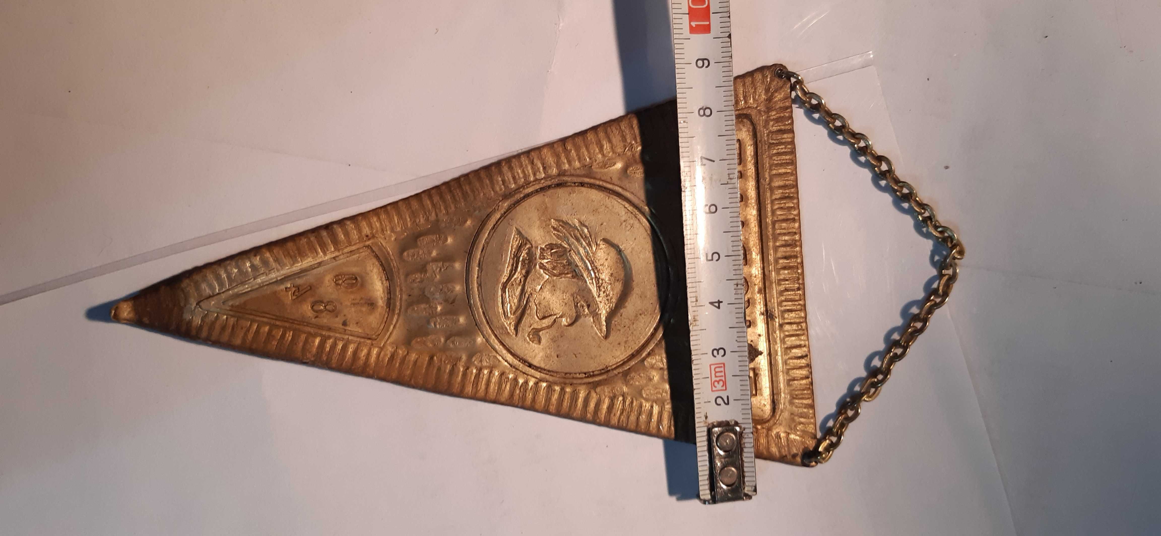 stary metalowy proporczyk góralski zakopane