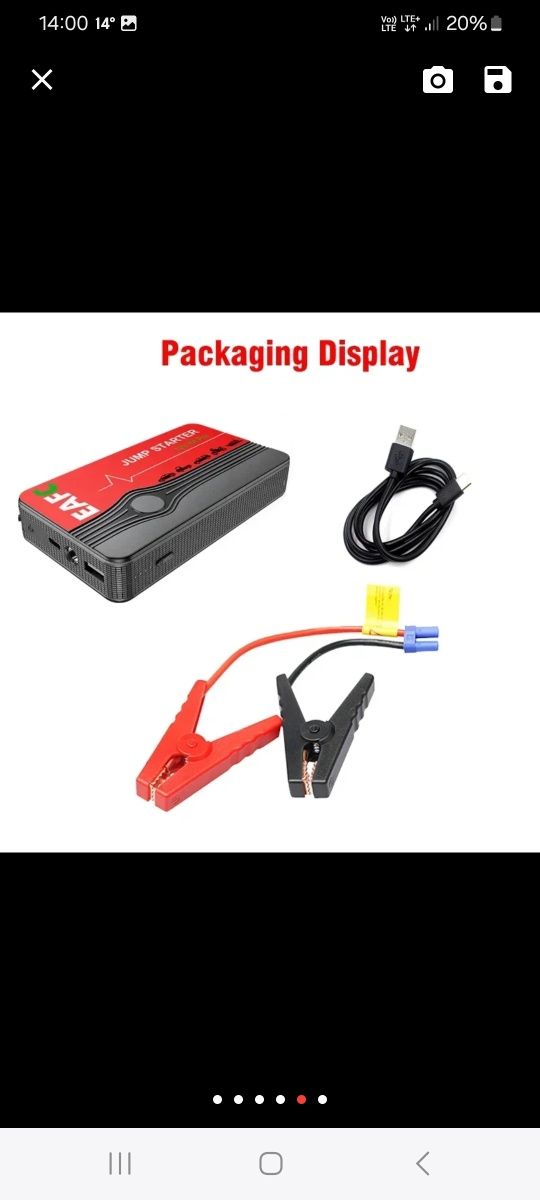 Jump STARTER do moto i auta. Powerbank Mocny!!