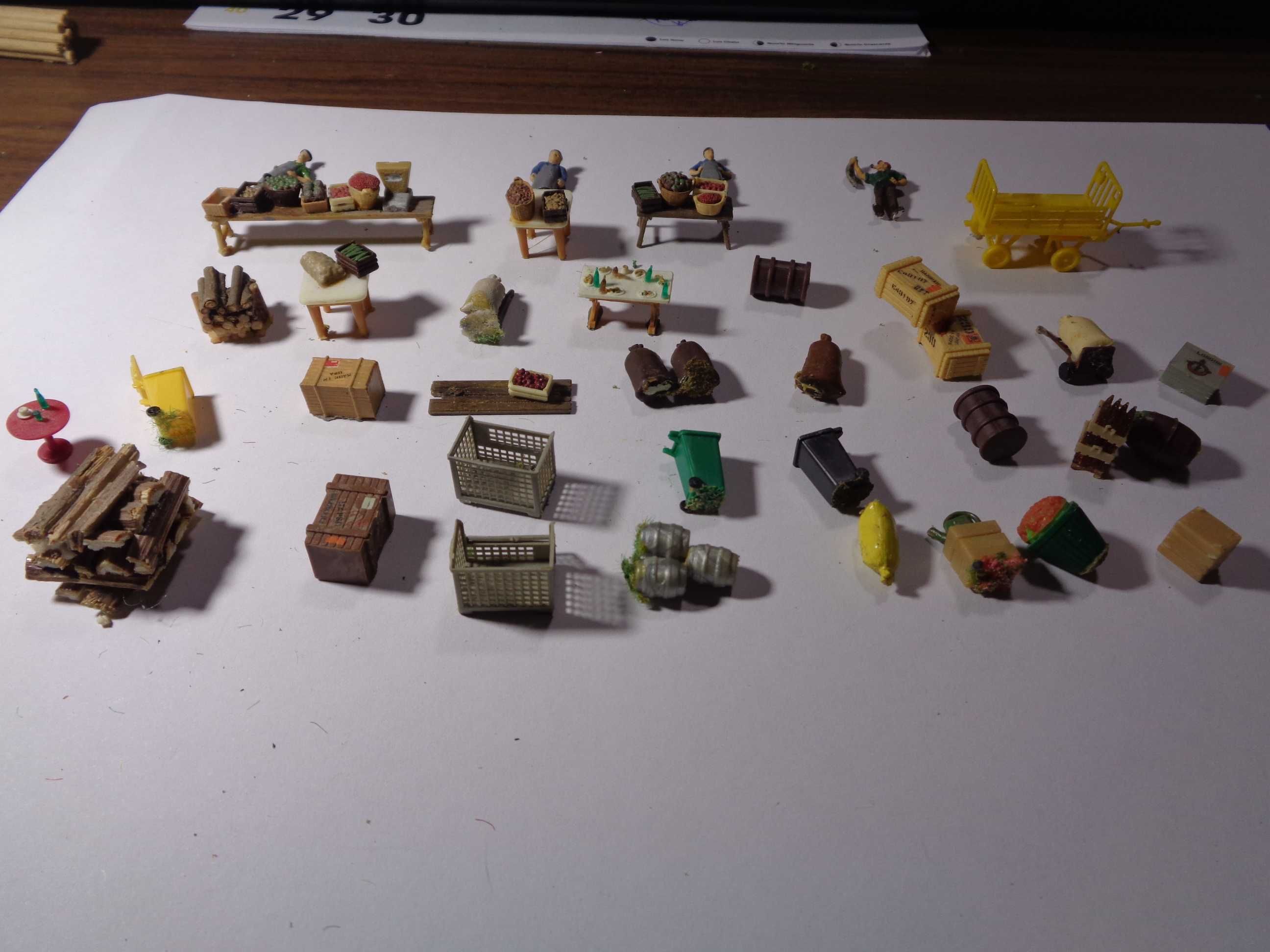 1:87 Preiser cenário de mercado pista comboio