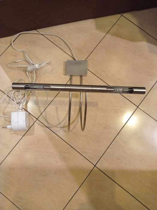 Lampa ozdobna ścienna srebrno - złota matowa