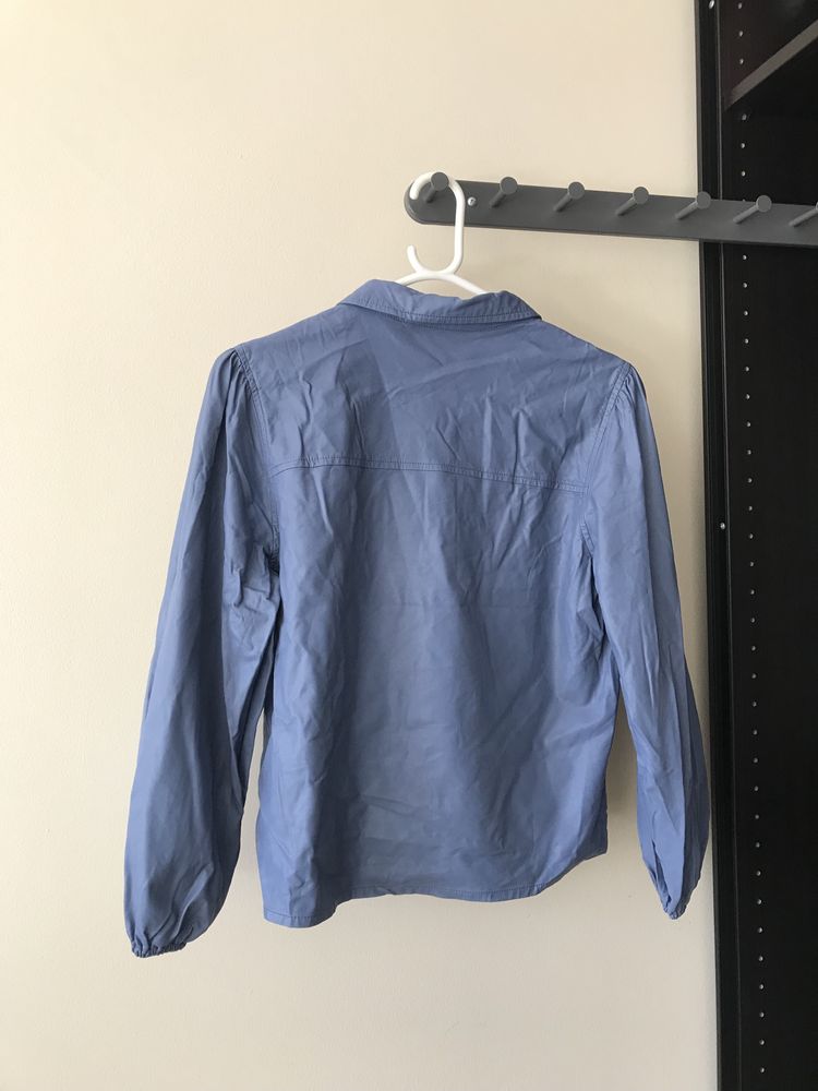 Casaco camisa azul stradivarius