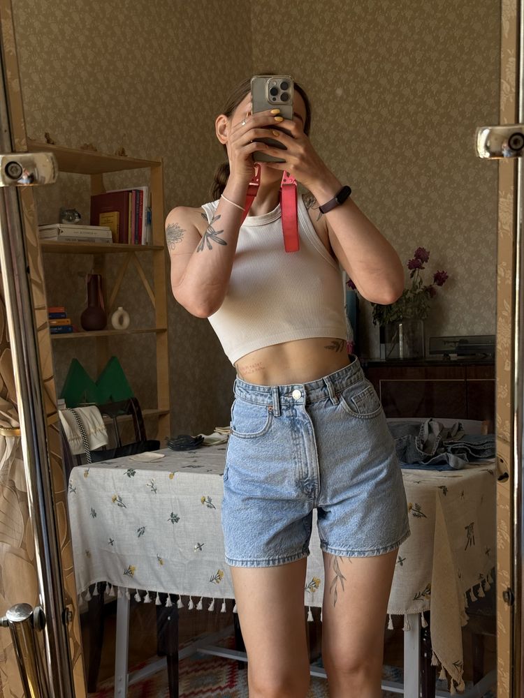 шорти джинсові zara pull and bear s xs
