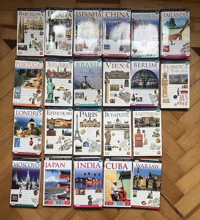 Coleção de Guias de Viagem DK Eyewitness (24 Livros)