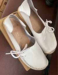 Женские белые туфли тапки 38 размера