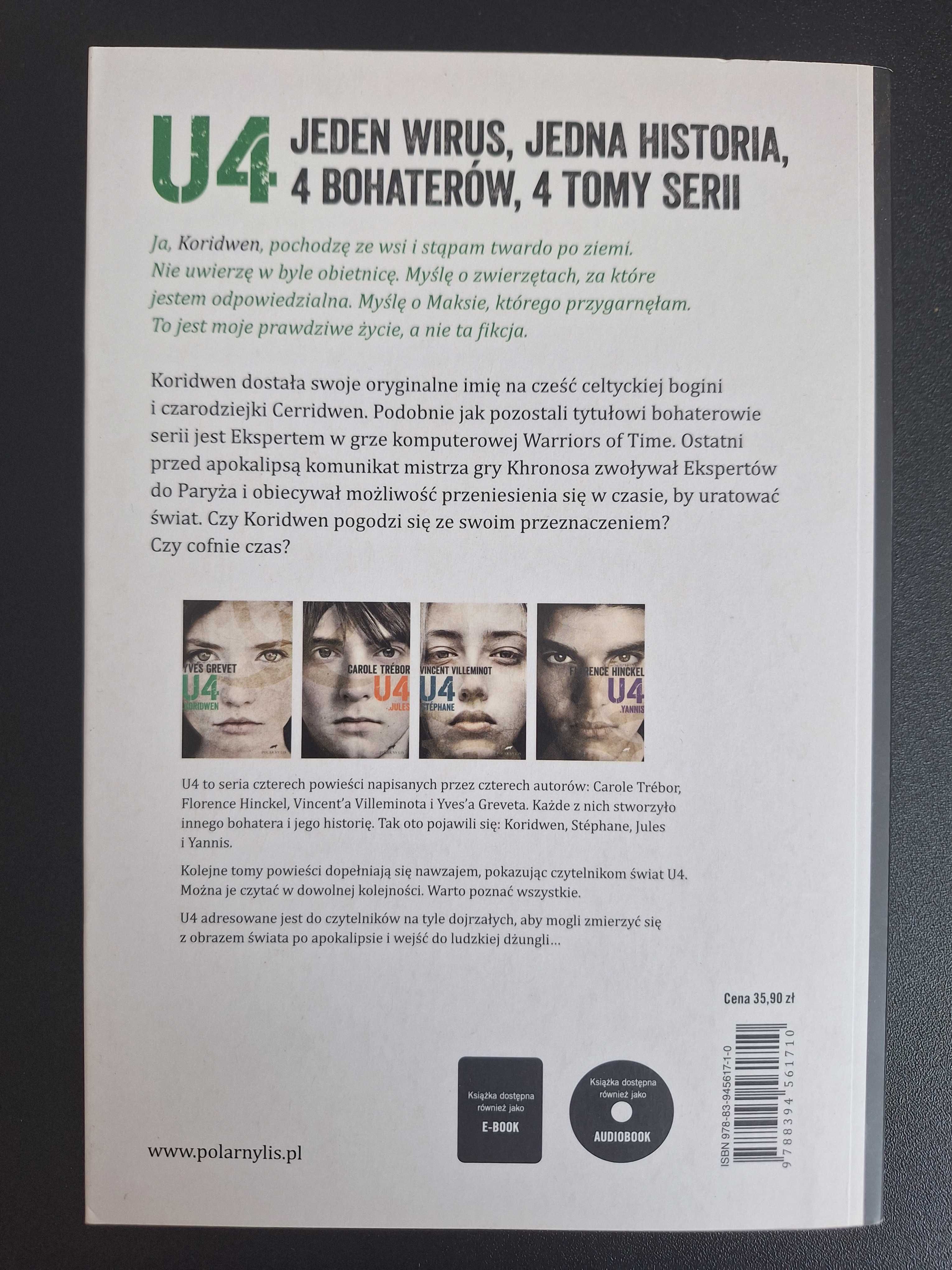 Książka Yves Grevet "U4 : Koridwen"