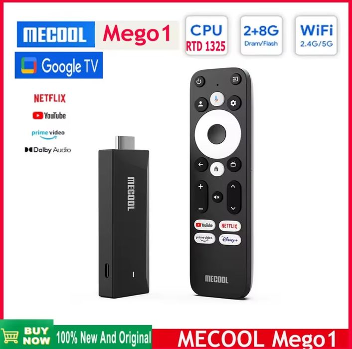 Mecool Mego1 4K Tv stick  сертифіковані Xiaomi Mi TV box 3gen Є кількі