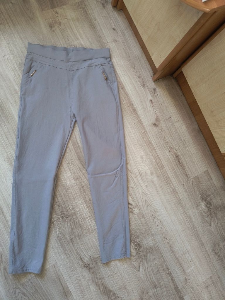 Szare legginsy z lycrą,r.L/XL