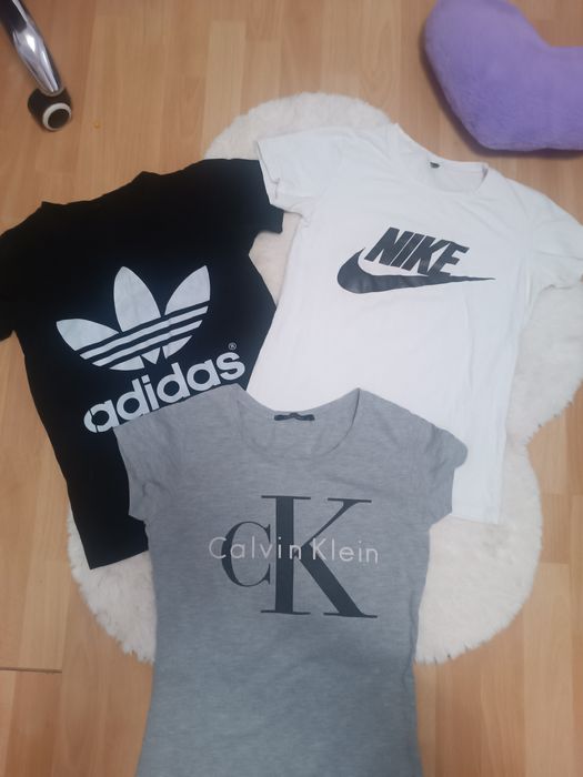 Zestaw koszulek Nike, Adidas, CK