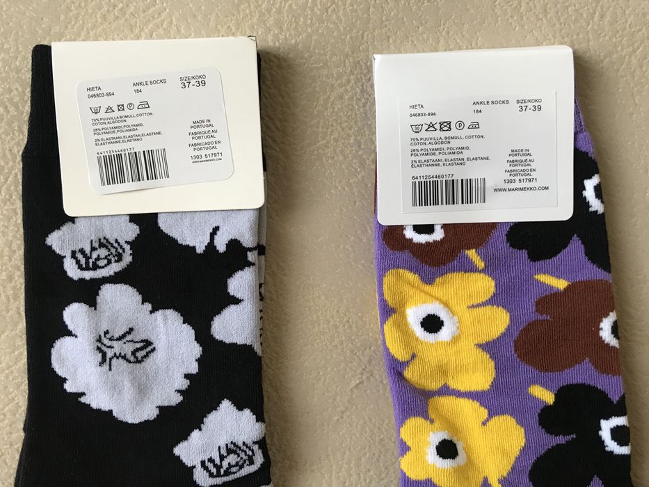 Marimekko оригінал якісні шкарпетки носки жіночі 37-39 р.еластичні
