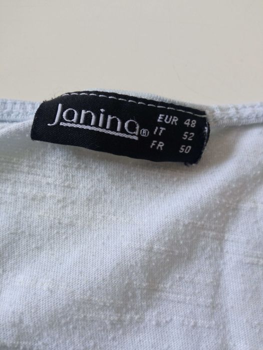 Janina damska koszulka bluzka 3/4rękaw r 48