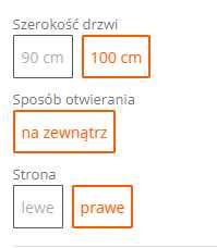 DRZWI Zewnętrzne Magazynowe PCV 100 cm Prawe 100 X 200