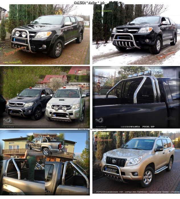 Toyota Rav4 Hilux Land Crusier Orurowanie Podesty Kangur