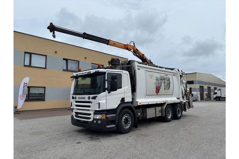 Scania P410 6x2*4 + Kaoussis CRV2000 20 m3 + CRANE ECO 806  Scania P410 6x2 4 Kaoussis Crv2000 20 m3 Crane ECO 806