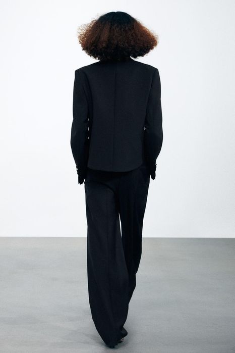 Брючний костюм zara лімітована колекція чорного кольору