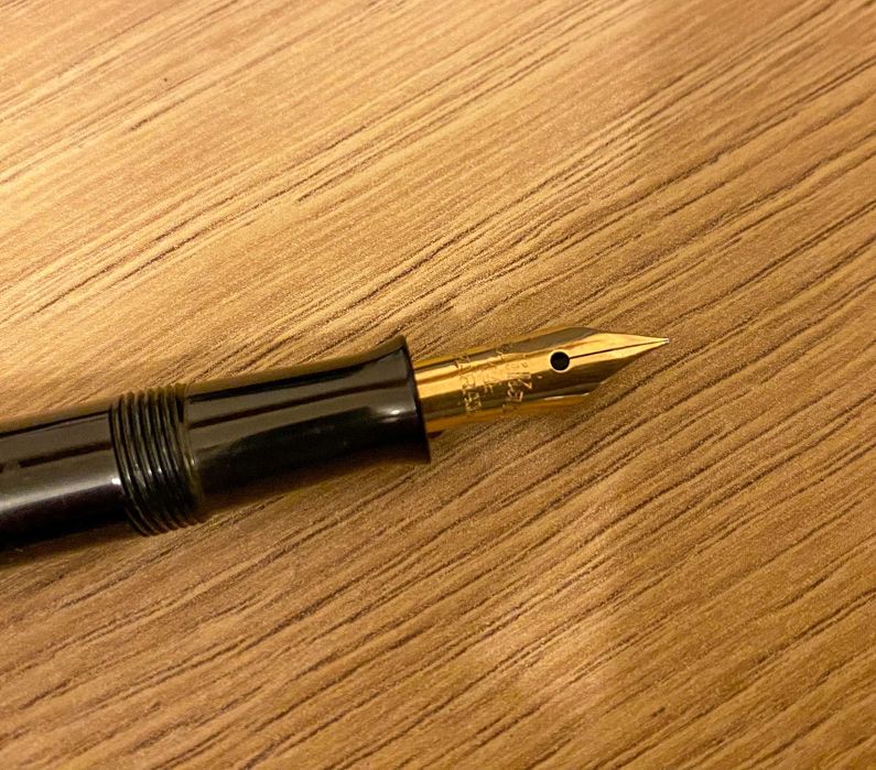 Pióro wieczne Pelikan 100, Green Marbled, DE, 1930s