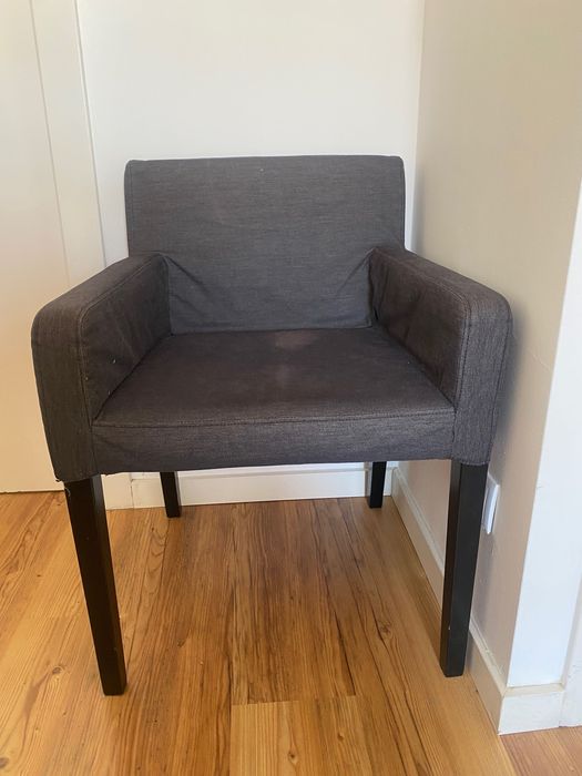Vendo cadeira com forro antracite ikea