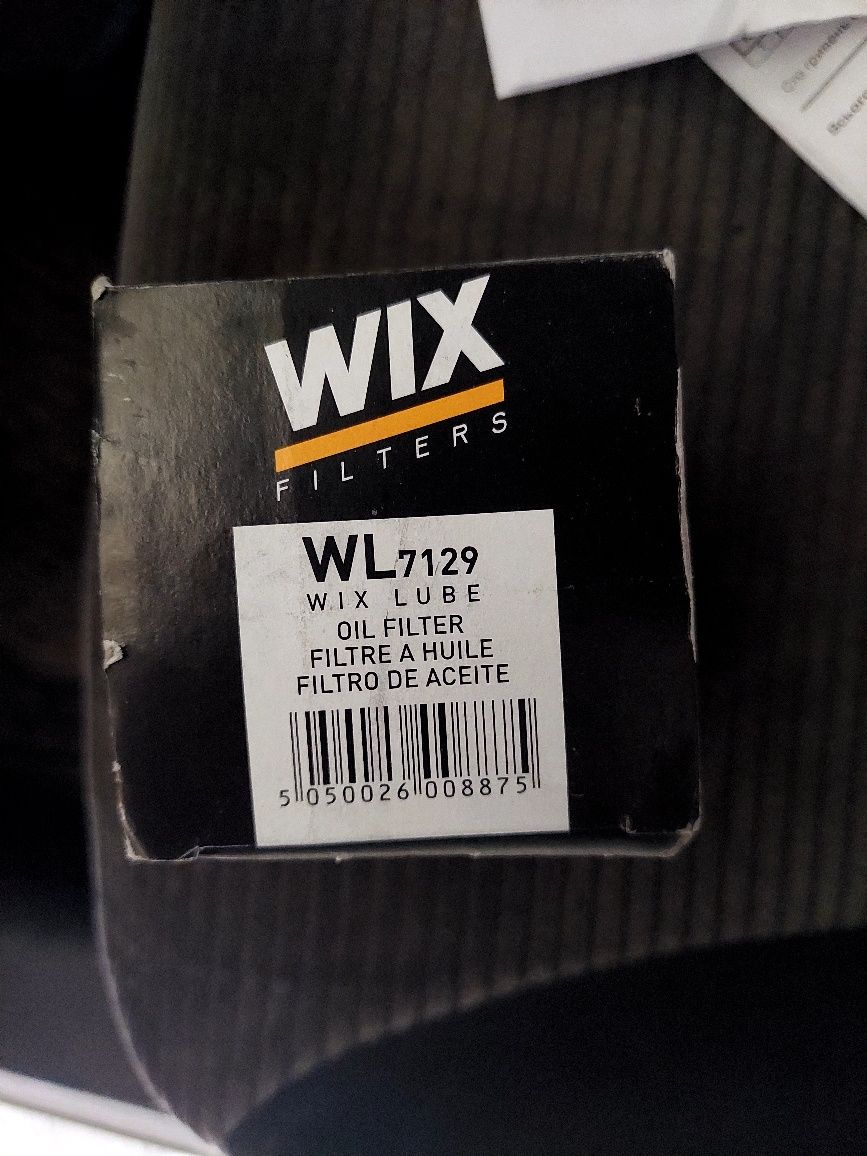 Масляний фільтр wix wl 7129 паливний фільтр  wf 8101