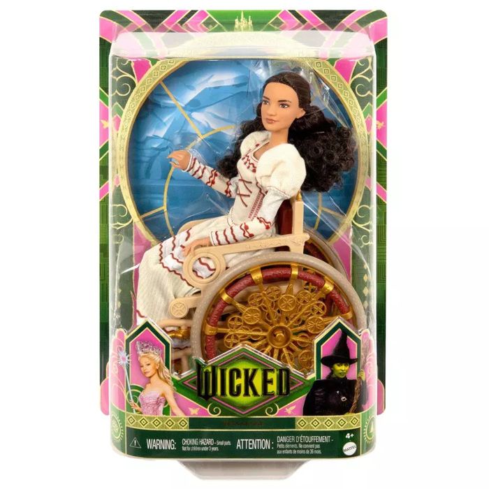Mattel. HXY36 Wicked. Nessarose na wózku inwalidzkim. Mattel