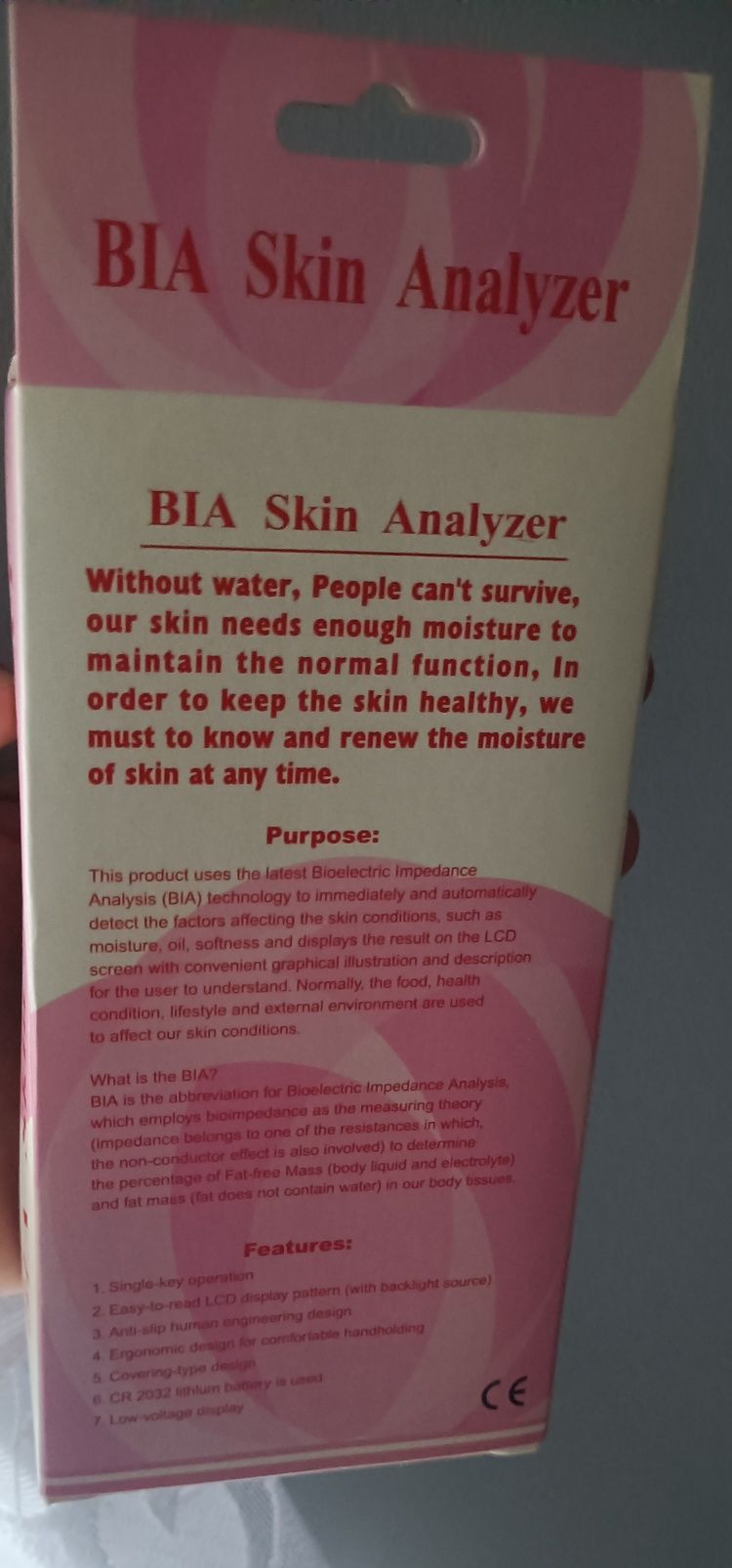 Analizator skóry BIA Skin Analyzer