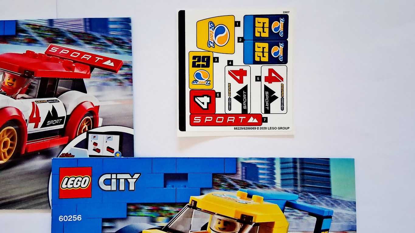 Lego City 60256 Racing Cars original Em peças novas semi montado
