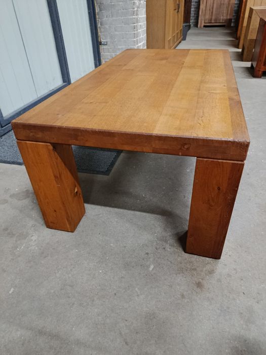 Stolik kawowy dębowy, ława drewniana
