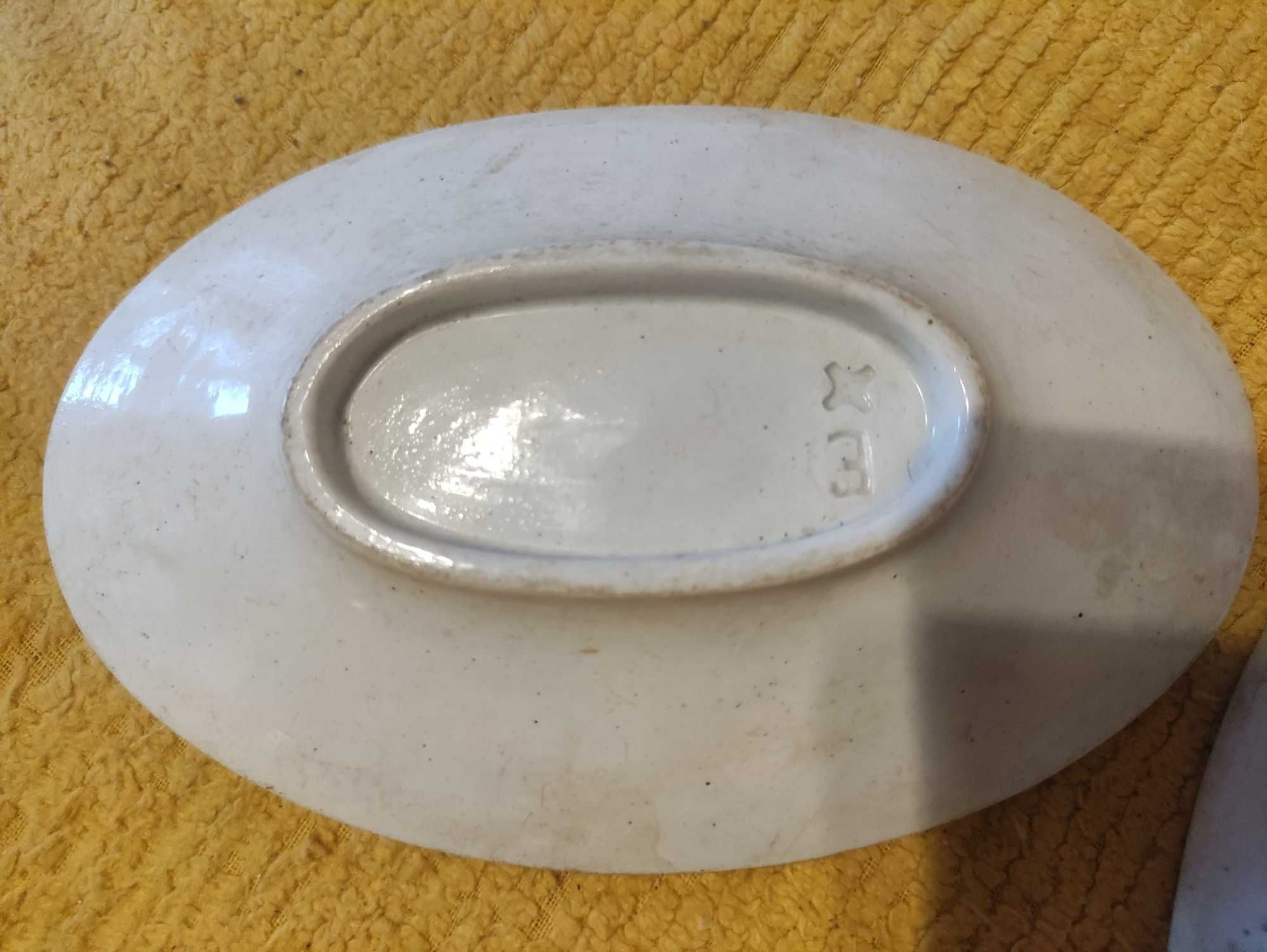 Loiça século 19 conjunto prato e mini travessa