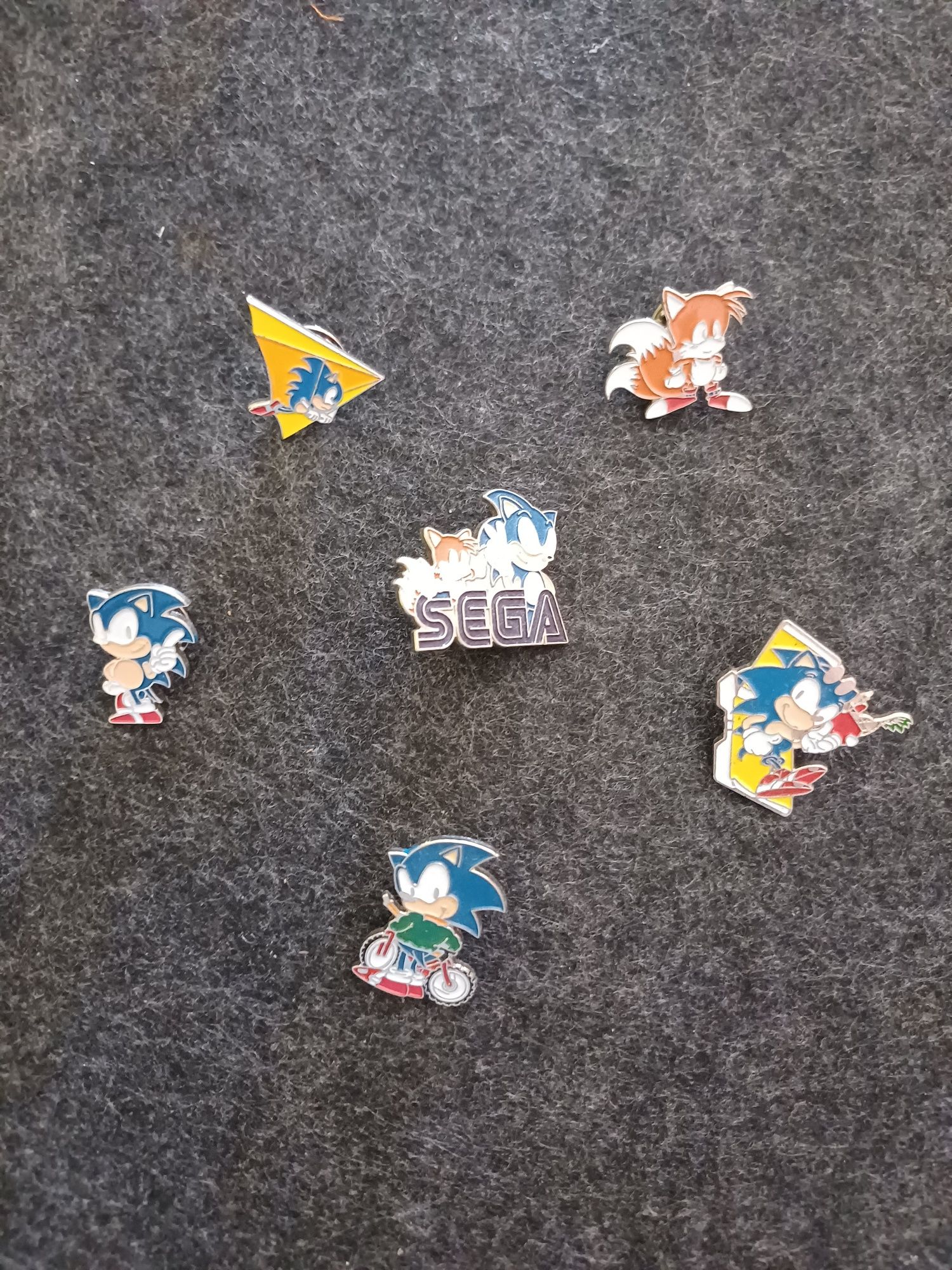 6 pins do Sonic da Sega