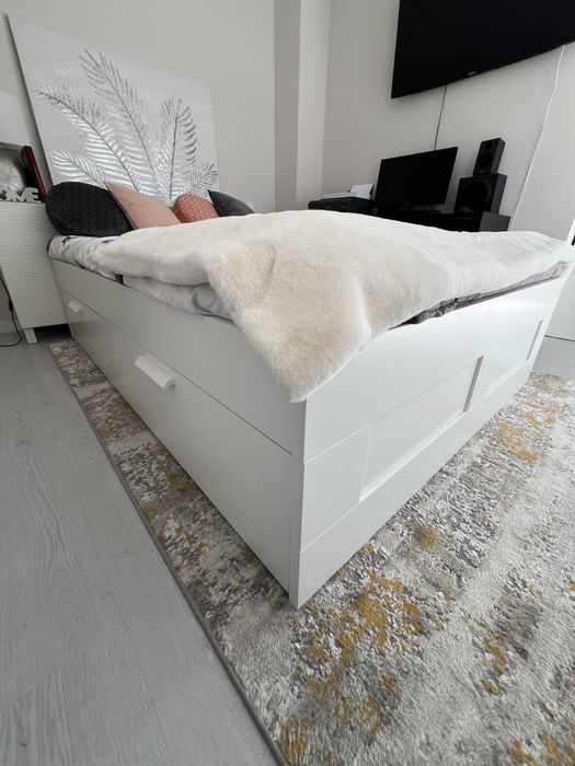 BRIMNES Cama c/4 gavetões 140x200 cm