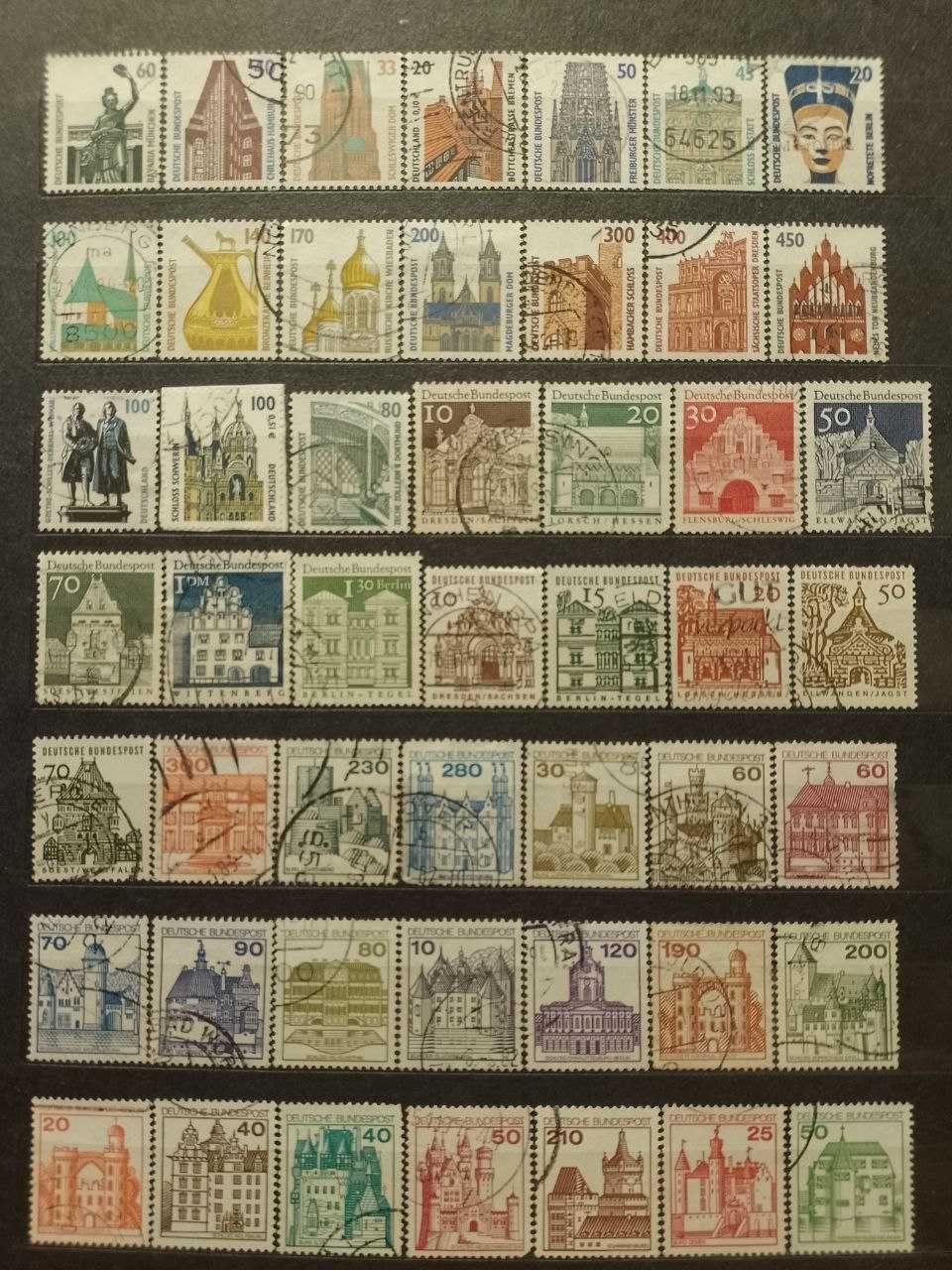 Гашеные почтовые марки Германии