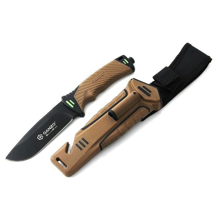 Nóż taktyczny Ganzo G8012 Bushcraft EDC stal etui survival krzesiwo