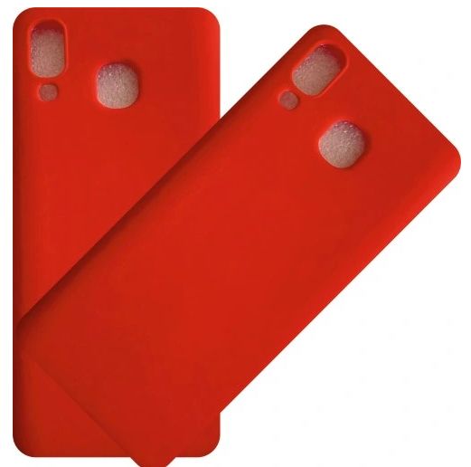 Etui Do Samsung A40 Silikon Kolor Soft Case Czerwony