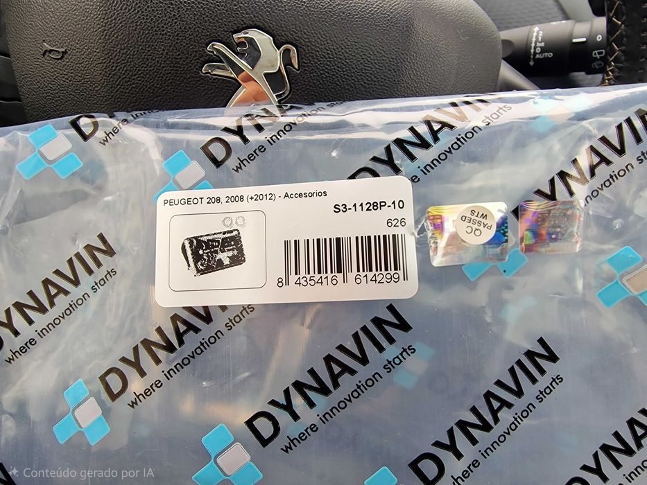 Auto-rádio Android Peugeot 208 e 2008 Dynavin