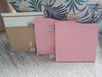 Ikea Kallax wkład z drzwiczkami różowy