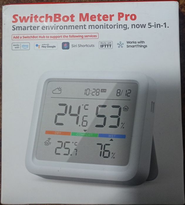 SwitchBot Meter Pro 5-в-1: розумний термогігрометр, моніторинг клімату