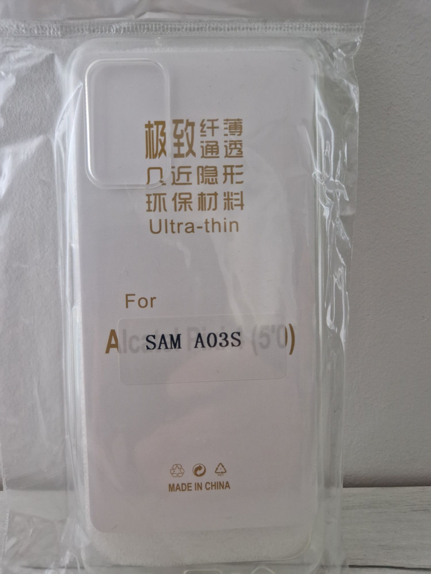 Back Case Ultra Slim 0,3MM do SAMSUNG GALAXY A03S Przezroczysty