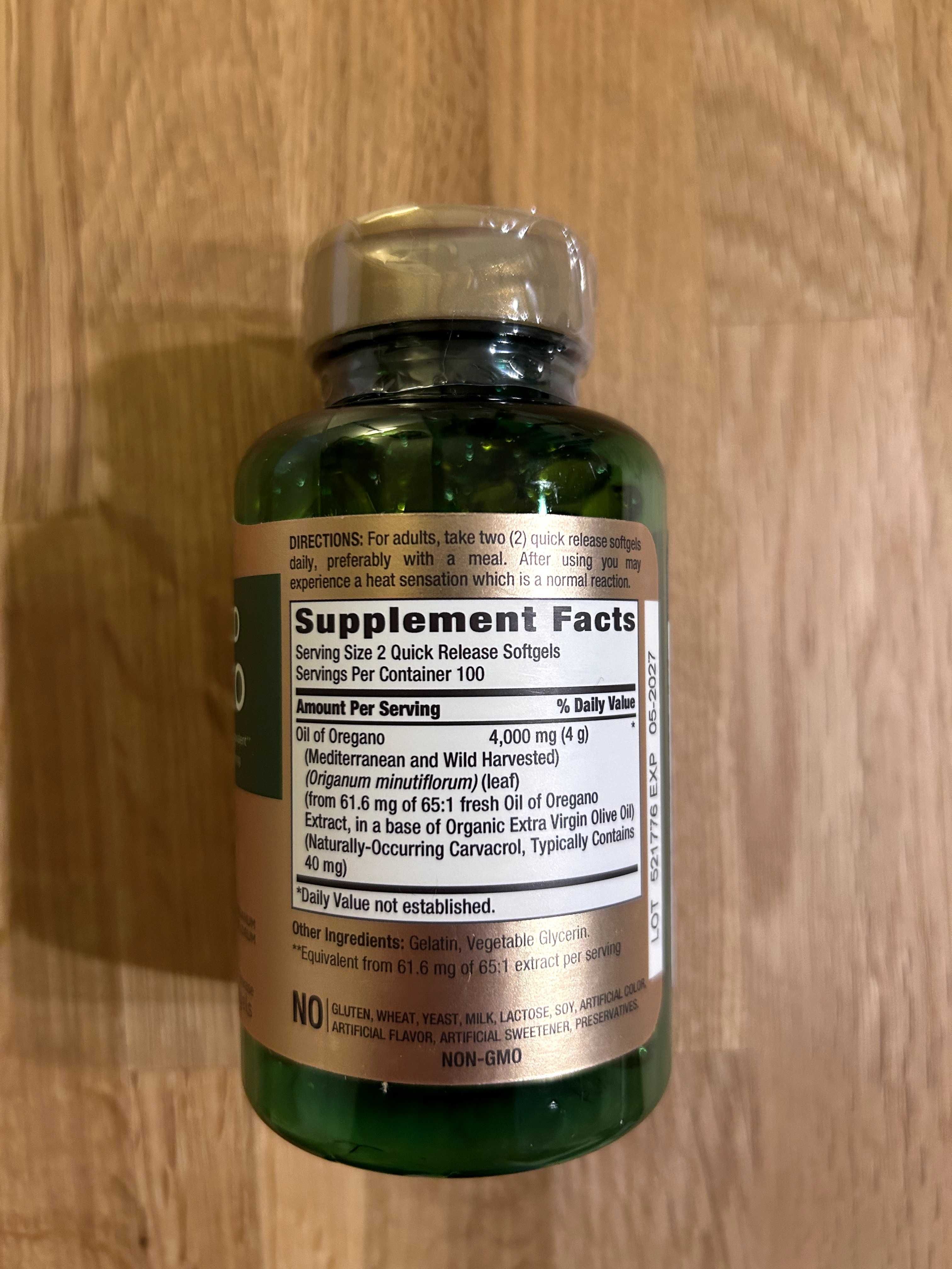 Óleo de Orégãos 4000 mg.