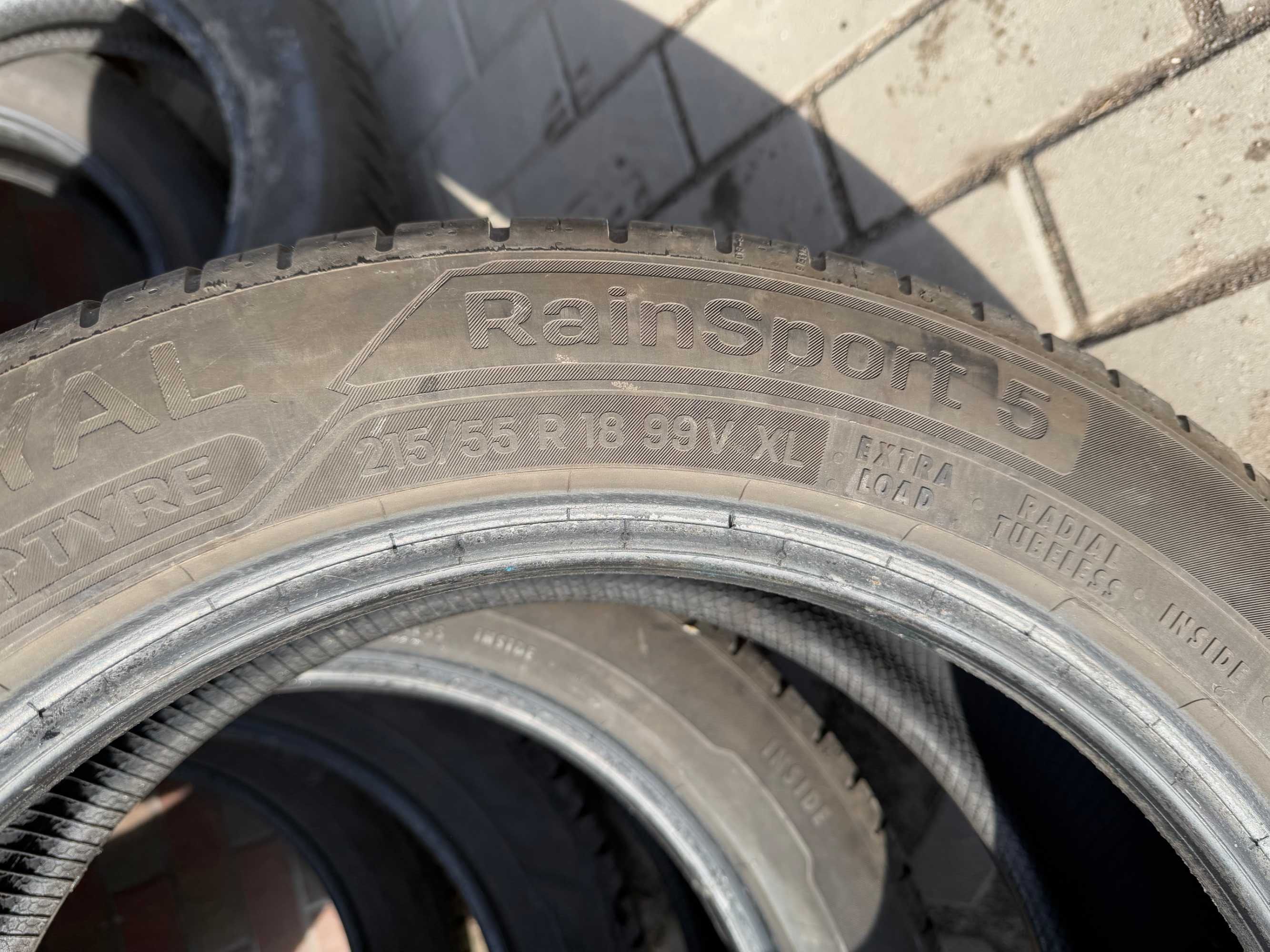 Komplet opon LATO Continental Rainsport 5 215/55 R18 Stan Idealny 21r.