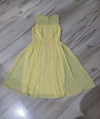 Śliczna cytrynowa sukienka midi Dorothy Perkins S/36