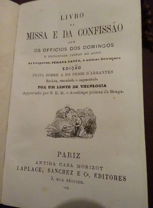 Livro da Missa e da Confissão 1857